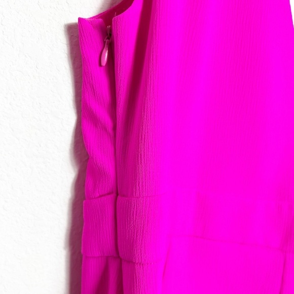 GILLI PINK V-NECK BOW SHOULDER MINI WOMEN DRESS SIZE LARGE - Picture 2 of 8